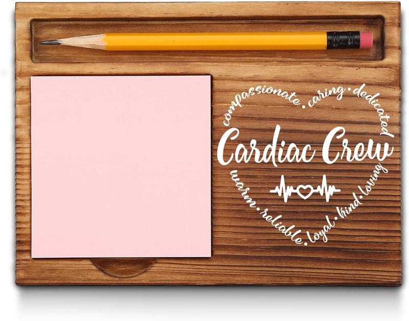 akeke Cardiac Crew Gifts for Women, Men, Cardiac Crew Week Gifts, Cardiac Crew Office Decor, Appreciation Thank You Gifts for Cardiac Crew Self-Stick Note Pad Holders GAA38 - Image 1
